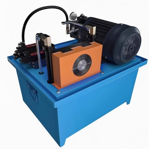 Hydraulic Power Unit with Air Cooler and Solenoid Valve Manifold